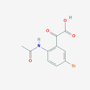molecular formula C10H8BrNO4 B4137269 [2-(acetylamino)-5-bromophenyl](oxo)acetic acid 