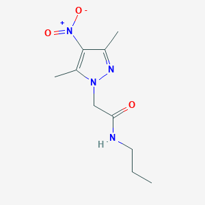 2-(3,5-Dimethyl-4-nitro-pyrazol-1-yl)-N-propyl-acetamide