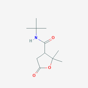 molecular formula C11H19NO3 B4137274 N-(tert-butyl)-2,2-dimethyl-5-oxotetrahydro-3-furancarboxamide 