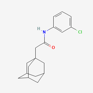 molecular formula C18H22ClNO B4137313 2-(1-adamantyl)-N-(3-chlorophenyl)acetamide 