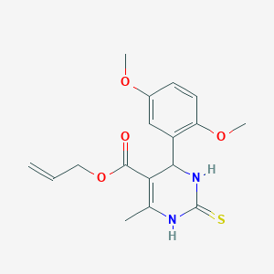 molecular formula C17H20N2O4S B413732 Allyl 4-(2,5-dimethoxyphenyl)-6-methyl-2-thioxo-1,2,3,4-tetrahydro-5-pyrimidinecarboxylate 