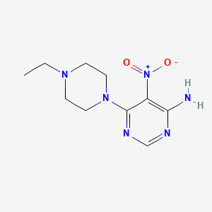 molecular formula C10H16N6O2 B4137366 6-(4-ethyl-1-piperazinyl)-5-nitro-4-pyrimidinamine 