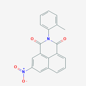 molecular formula C19H12N2O4 B413744 2-(2-methylphenyl)-5-nitro-1H-benzo[de]isoquinoline-1,3(2H)-dione 