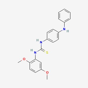 molecular formula C21H21N3O2S B4137444 N-(4-anilinophenyl)-N'-(2,5-dimethoxyphenyl)thiourea 