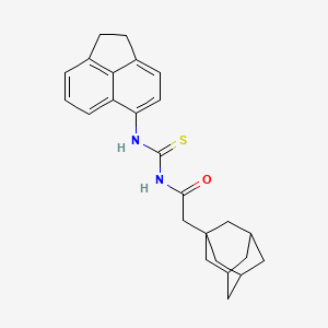 molecular formula C25H28N2OS B4137464 2-(1-adamantyl)-N-[(1,2-dihydro-5-acenaphthylenylamino)carbonothioyl]acetamide 
