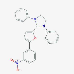 molecular formula C25H21N3O3 B413748 2-(5-{3-Nitrophenyl}-2-furyl)-1,3-diphenylimidazolidine 