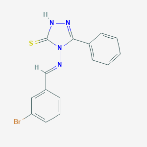 4-[(3-bromobenzylidene)amino]-5-phenyl-4H-1,2,4-triazole-3-thiol