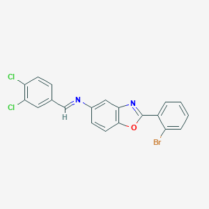 N-[2-(2-bromophenyl)-1,3-benzoxazol-5-yl]-N-(3,4-dichlorobenzylidene)amine