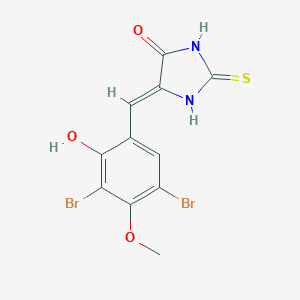 5-(3,5-Dibromo-2-hydroxy-4-methoxybenzylidene)-2-thioxo-4-imidazolidinone