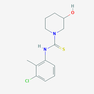 molecular formula C13H17ClN2OS B4137551 N-(3-chloro-2-methylphenyl)-3-hydroxy-1-piperidinecarbothioamide 