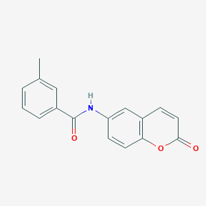 molecular formula C17H13NO3 B413757 3-methyl-N-(2-oxo-2H-chromen-6-yl)benzamide 