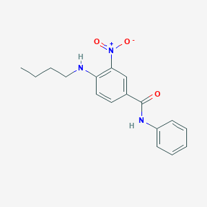 molecular formula C17H19N3O3 B4137600 4-(butylamino)-3-nitro-N-phenylbenzamide 