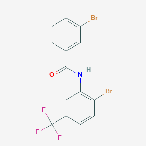 3-bromo-N-[2-bromo-5-(trifluoromethyl)phenyl]benzamide