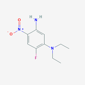 molecular formula C10H14FN3O2 B4137672 (5-amino-2-fluoro-4-nitrophenyl)diethylamine 