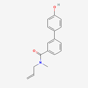 molecular formula C17H17NO2 B4137722 N-allyl-4'-hydroxy-N-methylbiphenyl-3-carboxamide 
