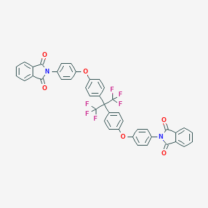 molecular formula C43H24F6N2O6 B413779 2-(4-{4-[1-{4-[4-(1,3-dioxo-1,3-dihydro-2H-isoindol-2-yl)phenoxy]phenyl}-2,2,2-trifluoro-1-(trifluoromethyl)ethyl]phenoxy}phenyl)-1H-isoindole-1,3(2H)-dione 