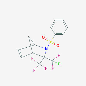 3-[Chloro(difluoro)methyl]-2-(phenylsulfonyl)-3-(trifluoromethyl)-2-azabicyclo[2.2.1]hept-5-ene