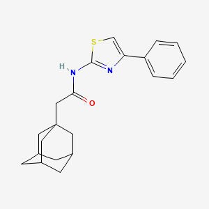 molecular formula C21H24N2OS B4137980 2-(1-adamantyl)-N-(4-phenyl-1,3-thiazol-2-yl)acetamide 