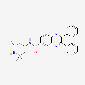 molecular formula C30H32N4O B4137989 2,3-diphenyl-N-(2,2,6,6-tetramethyl-4-piperidinyl)-6-quinoxalinecarboxamide 