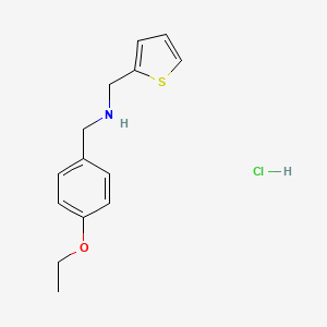 molecular formula C14H18ClNOS B4138026 (4-ethoxybenzyl)(2-thienylmethyl)amine hydrochloride 
