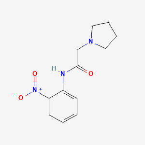 molecular formula C12H15N3O3 B4138045 N-(2-nitrophenyl)-2-(1-pyrrolidinyl)acetamide 