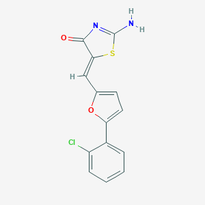 5-{[5-(2-Chlorophenyl)-2-furyl]methylene}-2-imino-1,3-thiazolidin-4-one