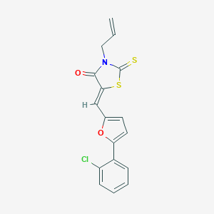 molecular formula C17H12ClNO2S2 B413808 3-Allyl-5-{[5-(2-chlorophenyl)-2-furyl]methylene}-2-thioxo-1,3-thiazolidin-4-one 