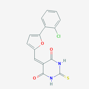 5-{[5-(2-chlorophenyl)-2-furyl]methylene}-2-thioxodihydro-4,6(1H,5H)-pyrimidinedione