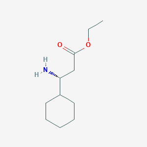 molecular formula C11H21NO2 B041381 (betaR)-beta-Aminocyclohexanepropanoic Acid Ethyl Ester CAS No. 146579-93-3