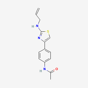 molecular formula C14H15N3OS B4138123 N-{4-[2-(allylamino)-1,3-thiazol-4-yl]phenyl}acetamide 