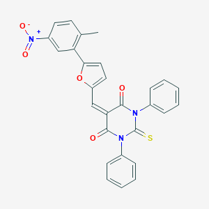 5-[(5-{5-nitro-2-methylphenyl}-2-furyl)methylene]-1,3-diphenyl-2-thioxodihydro-4,6(1H,5H)-pyrimidinedione