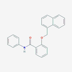 molecular formula C24H19NO2 B4138160 2-(1-naphthylmethoxy)-N-phenylbenzamide 
