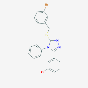 3-[(3-bromobenzyl)sulfanyl]-5-(3-methoxyphenyl)-4-phenyl-4H-1,2,4-triazole