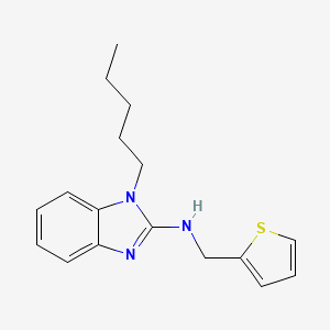 molecular formula C17H21N3S B4138208 1-pentyl-N-(2-thienylmethyl)-1H-benzimidazol-2-amine 