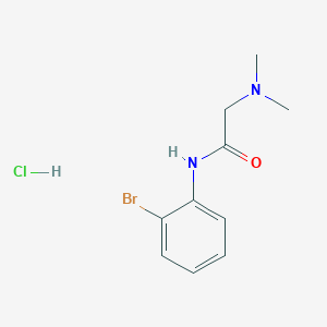 molecular formula C10H14BrClN2O B4138247 N~1~-(2-bromophenyl)-N~2~,N~2~-dimethylglycinamide hydrochloride 