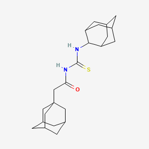 molecular formula C23H34N2OS B4138248 2-(1-adamantyl)-N-[(2-adamantylamino)carbonothioyl]acetamide 