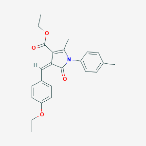 ethyl 4-(4-ethoxybenzylidene)-2-methyl-1-(4-methylphenyl)-5-oxo-4,5-dihydro-1H-pyrrole-3-carboxylate