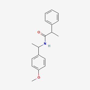 molecular formula C18H21NO2 B4138325 N-[1-(4-methoxyphenyl)ethyl]-2-phenylpropanamide 