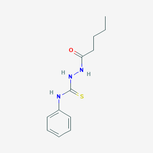 molecular formula C12H17N3OS B4138426 2-pentanoyl-N-phenylhydrazinecarbothioamide 