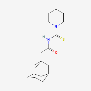 molecular formula C18H28N2OS B4138485 2-(1-adamantyl)-N-(1-piperidinylcarbonothioyl)acetamide 