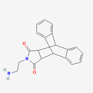 molecular formula C20H18N2O2 B4138503 17-(2-aminoethyl)-17-azapentacyclo[6.6.5.0~2,7~.0~9,14~.0~15,19~]nonadeca-2,4,6,9,11,13-hexaene-16,18-dione 