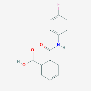 6-[(4-Fluoroanilino)carbonyl]-3-cyclohexene-1-carboxylic acid