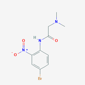 molecular formula C10H12BrN3O3 B4138517 N~1~-(4-bromo-2-nitrophenyl)-N~2~,N~2~-dimethylglycinamide 