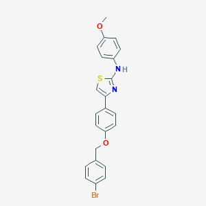 4-{4-[(4-bromobenzyl)oxy]phenyl}-N-(4-methoxyphenyl)-1,3-thiazol-2-amine