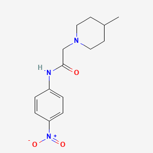 molecular formula C14H19N3O3 B4138599 2-(4-methyl-1-piperidinyl)-N-(4-nitrophenyl)acetamide 