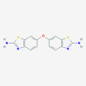 molecular formula C14H10N4OS2 B413862 6-[(2-Amino-1,3-benzothiazol-6-yl)oxy]-1,3-benzothiazol-2-amine CAS No. 53357-06-5