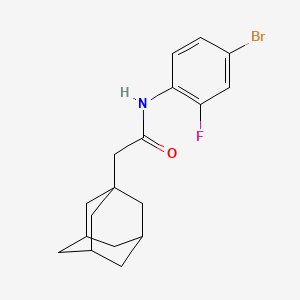 molecular formula C18H21BrFNO B4138632 2-(1-adamantyl)-N-(4-bromo-2-fluorophenyl)acetamide 