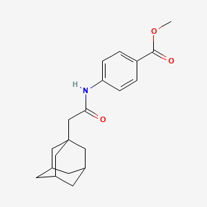 molecular formula C20H25NO3 B4138656 methyl 4-[(1-adamantylacetyl)amino]benzoate 