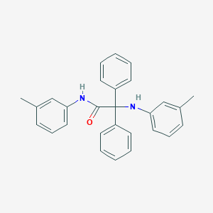 molecular formula C28H26N2O B413866 N-(3-methylphenyl)-2-[(3-methylphenyl)amino]-2,2-diphenylacetamide 