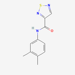 molecular formula C11H11N3OS B4138667 N-(3,4-dimethylphenyl)-1,2,5-thiadiazole-3-carboxamide 